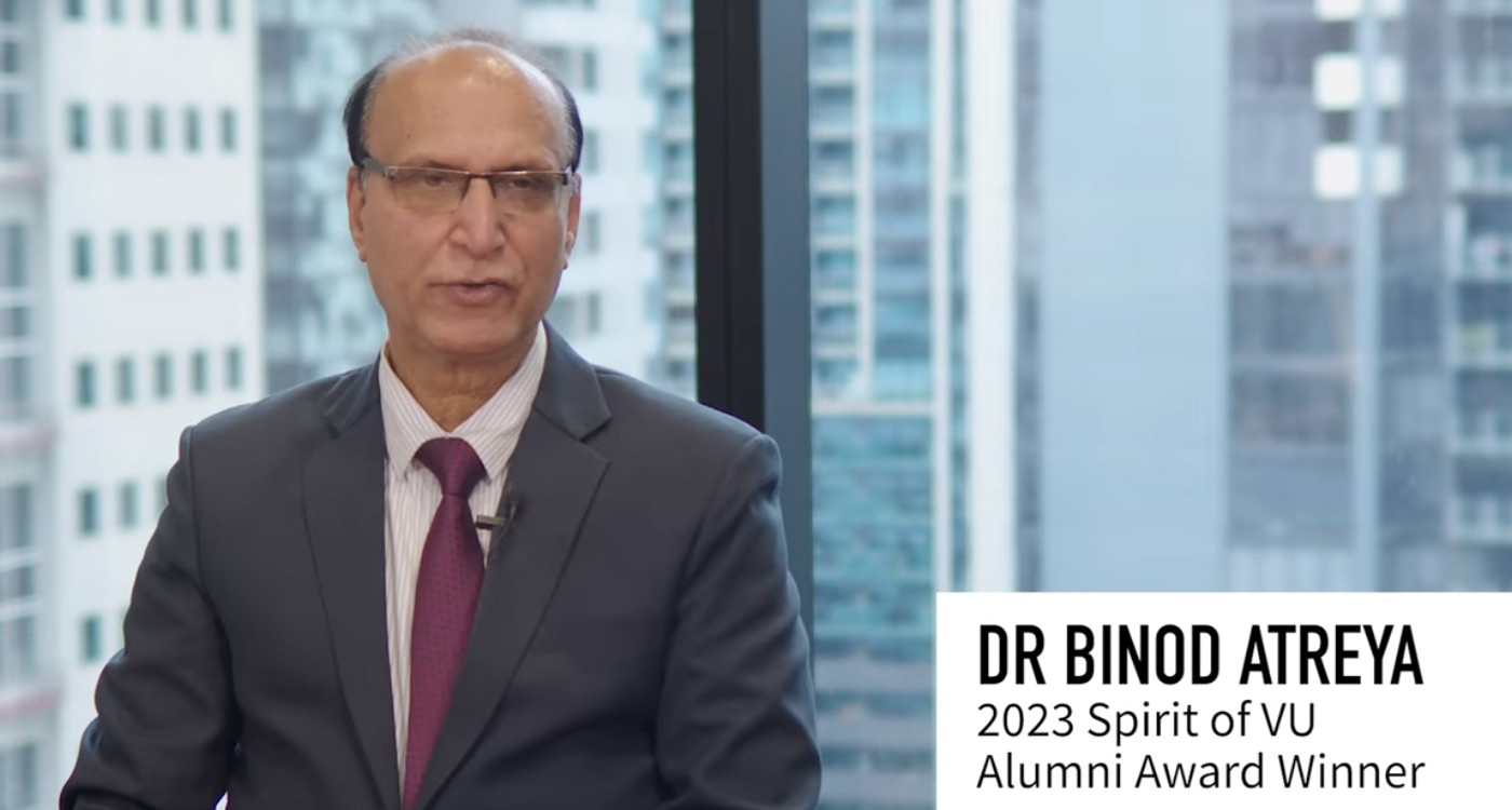 Binod Atreya honored with Victoria University Alumni Awards-2023